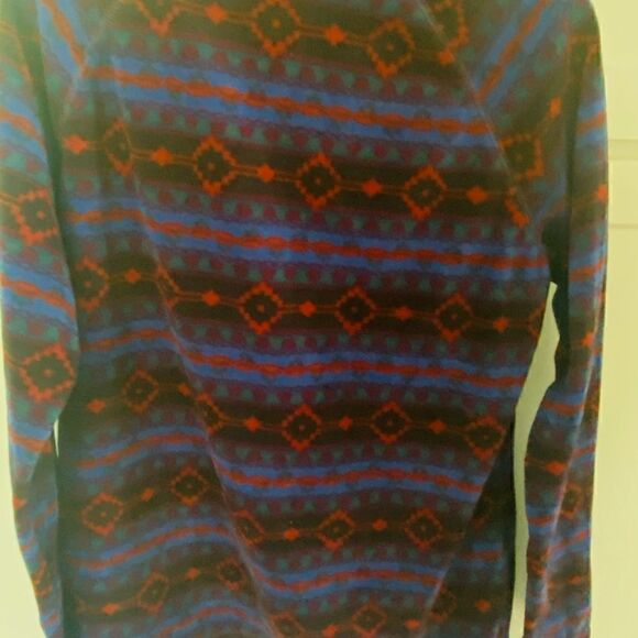 Eddie Bauer Womens Southwestern 1/4 Zip Quest Pullover Fleece Size Large - Picture 10 of 11